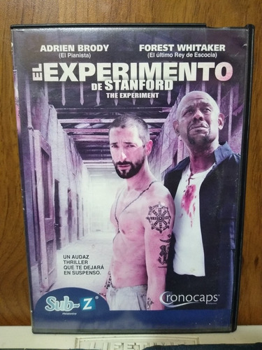 El Experimento De Stanford Dvd Adrien Brody Forest Whitaker (Usado)