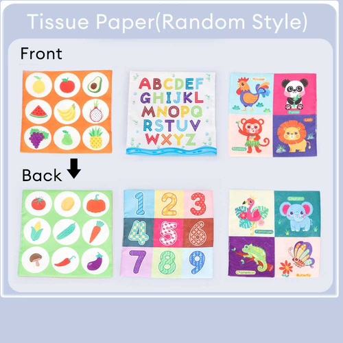 Brinquedo De Pelúcia Baby Montessori Cloth Tissue Box Bus