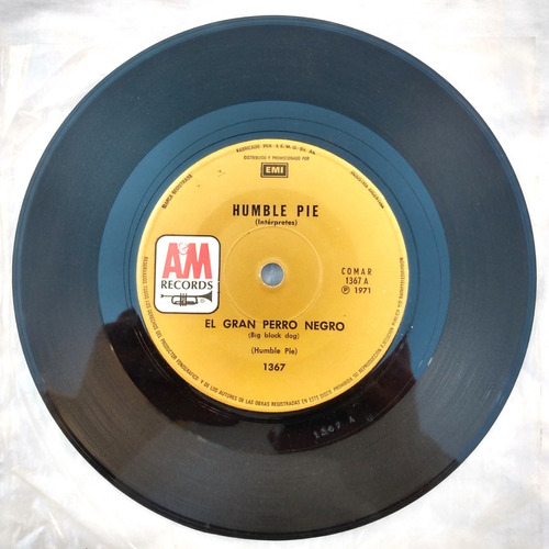Humble Pie - Big Black Dog - Disco Vinilo Simple 1971