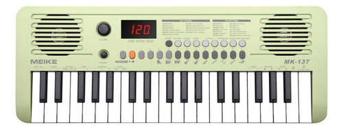 Teclado Meike Mk137 Verde Teclas Sensitivas Midi 200 Timbre