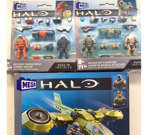 3 Sets Mega Construx Halo Hornet Recon Y 2 Battle Packs