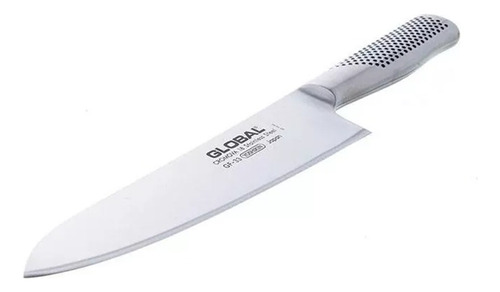 Cuchillo Medio Golpe Forjado 20cm Global Gf-33 Japones Vlc Color Plateado