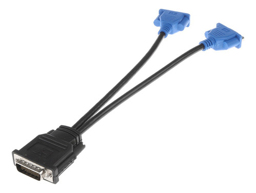 Dms-59 59 Pin Dvi Macho A 2 Adaptador De Monitor Vga Hembra