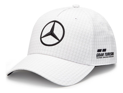 Gorra Lewis Hamilton Gran Turismo Blanca Amg Petronas N°44