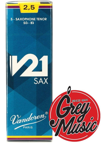 Caña Vandoren V21 2½ X5 De Saxo Tenor V21 X5 (caja)
