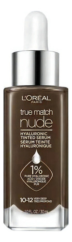 Base de maquillaje en sérum L'Oréal Paris True Match Tinted Serum Hyaluronic Tinted Serum tono very deep 10-12 - 30mL 30g