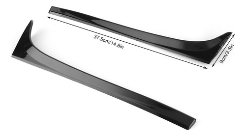 Accesorio Negro Para Coche, 2 Unidades, Alerón Para Ventana
