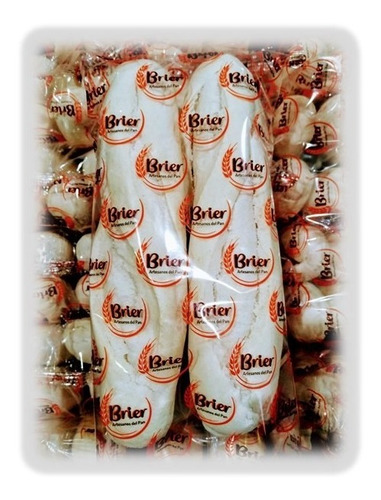 Pan Precocido Congelado Baguette Brier Caja 18 Paq X 3 Unid