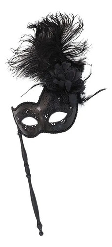 Con Máscara De Plumas, Bola De Maquillaje En Barra, Popular Para Halloween