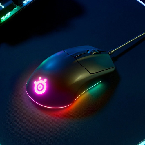 Mouse para jogo SteelSeries Rival 3 62513 preto