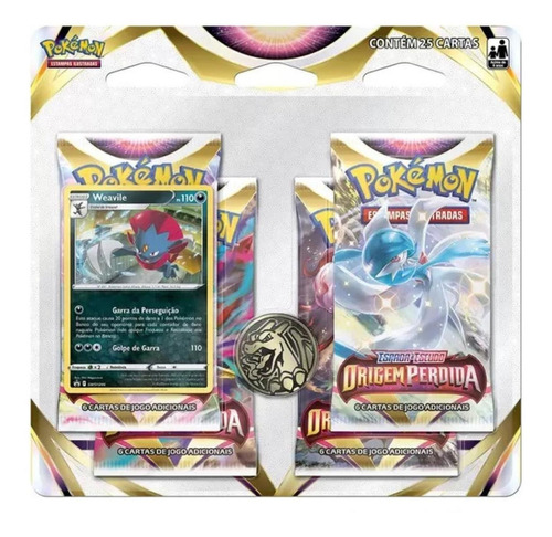 Blister Quadruplo Pokémon Weavile Espada E Escudo 11 Origem