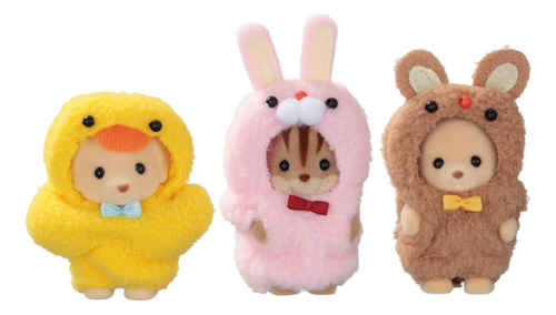 Calico Critters Baby Trio Mascots