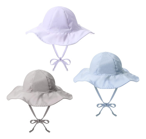 Sombrero De Playa Ajustable Para Exteriores, 3 Piezas, Con A