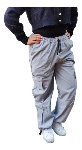 Jogger Pantalon Bolsillos Mujer Sudadera Deportiva Ajustable