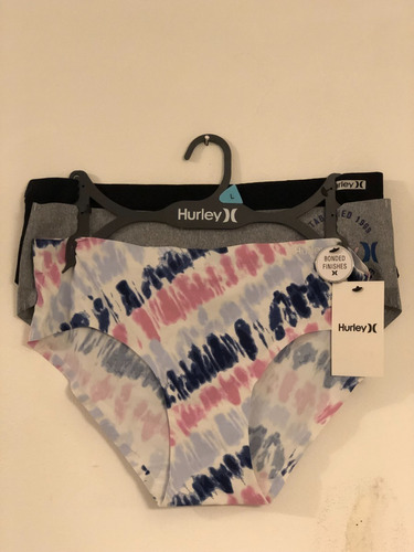 Blumer Panty Pantaleta Hurley 3 Uni Talla L Original Oferta