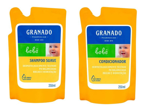 Kit Granado Bebe Refil Tradicional Shampoo + Cond 250ml