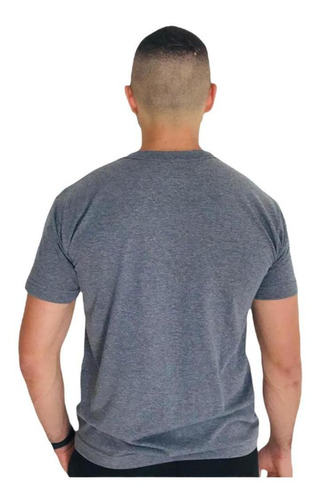 Imagem 2 de 2 de Camiseta Brasão Lobo Mescla C002