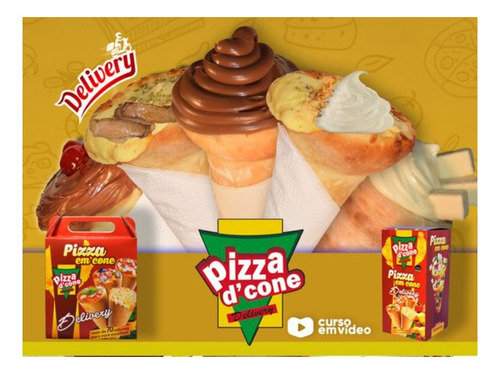 Imagem 1 de 3 de Curso Pizza Cone - Monte Seu Delivery