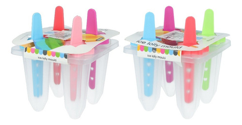 Pack X 4 Moldes Para Helado De Palitos Niños Verano Jta