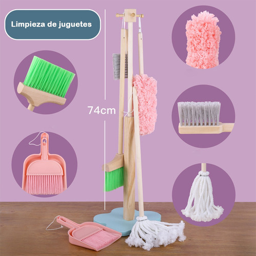 A Juego De Simulación De Limpieza Para Niños De 6 Piezas