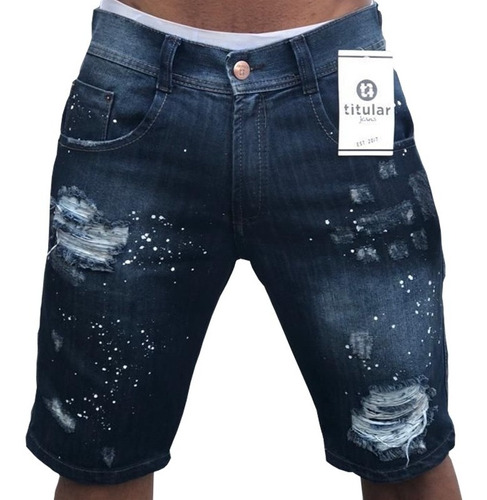 bermuda jeans branca masculina mercado livre