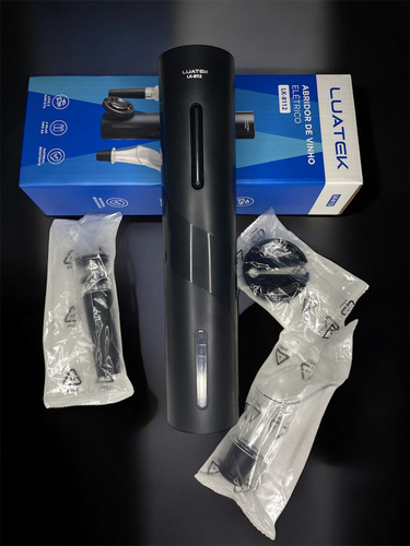 Abridor De Vinho Elétrico Luatek Lk-8112 Saca-rolhas Automá