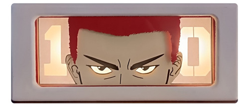 Hanamichi Sakuragi Slam Dunk Lámpara 3d Color Led Usb