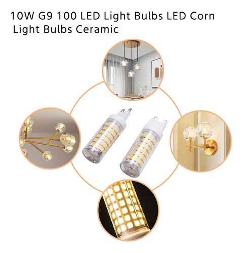100 Bombillas Led A310w G9, Bombillas Led De Maíz, Cerámica,