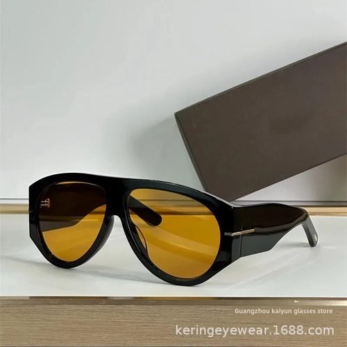 Gafas De Sol De Lujo Retro De Marco Completo Uv400 Para Homb