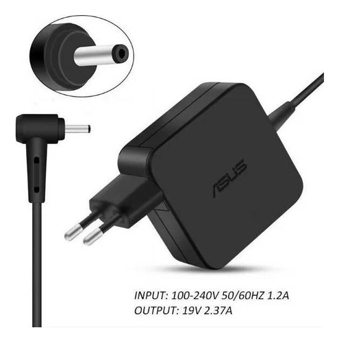 Imagen 2 de 2 de Cargador Asus 19v 2.37a 4.0x1.35mm 45w Original