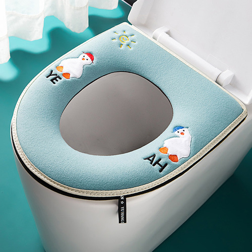 Cojín De Asiento De Inodoro Tejido, Funda De Inodoro Domésti