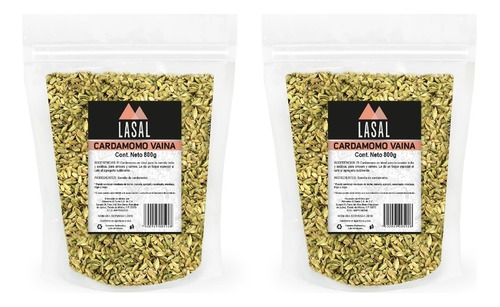 Cardamomo Vaina 800 Gramos 2 Piezas