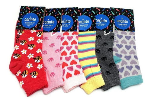 Medias Niño Surtidas Pack X6 314 T3 + Cuotas Corinto
