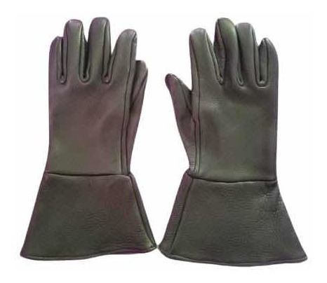 Guantes Largos De Cuero Para Motociclistas