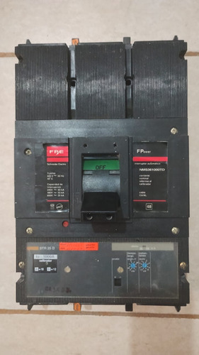 Interruptor Termomagnético Federal Pacific De 3x1000 Amp, (Usado)