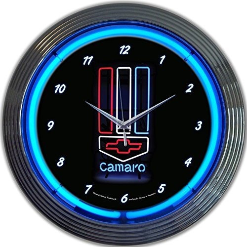 Reloj De Pared Con Neon Para Camaro.