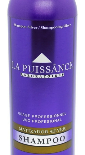 Imagen 4 de 5 de Shampoo Matizador Rubios Grises Silver X 300ml La Puissance