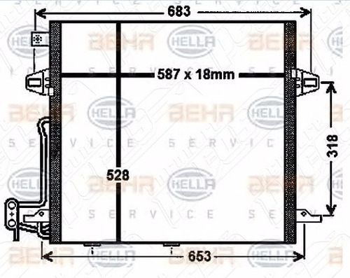 Condensador Ar Condicionado Mercedes Gl350 Gl500 2012-2015