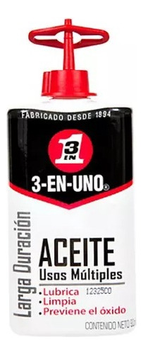 Aceite Lubricante 3 En 1 Multi-uso 90ml Sertec