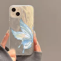 Comprar Carcasa Con Diseño De Mariposas Con Estampado De Dibujos Animados Y Cadena Para Huawei Honor 2