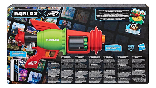 Nerf Roblox Spacelock Ray Con Tambor De 8 Dardos