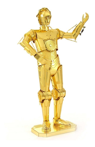 Imagen 2 de 3 de Rompecabezas De Metal En 3d Star Wars C3po