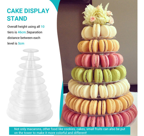 Expositor De Macarrones Con Forma De Torre De 10 Niveles, Re