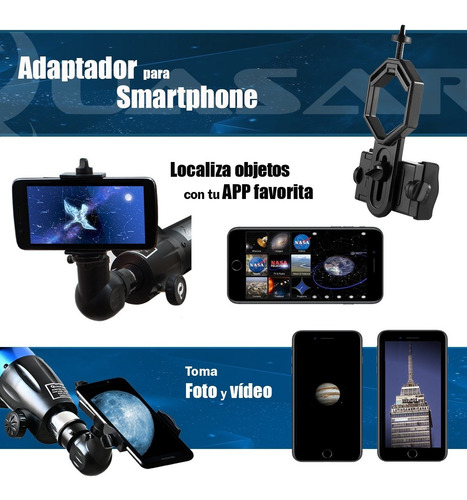 Imagen 8 de 10 de Telescopio Quasar Q76 Cámara Usb Láser Verde 525x