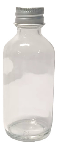 Frasco Vidrio 60 Ml Transparente Tapa Aluminio ( 50 Piezas)