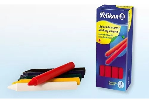 Tizon Crayon Industrial Lapiz De Marcar Pelikan 762 Caja X12