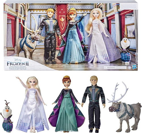 Frozen 2 Set De Gala - Elsa, Anna, Kristoff, Olaf Y Sven | Cuotas sin  interés
