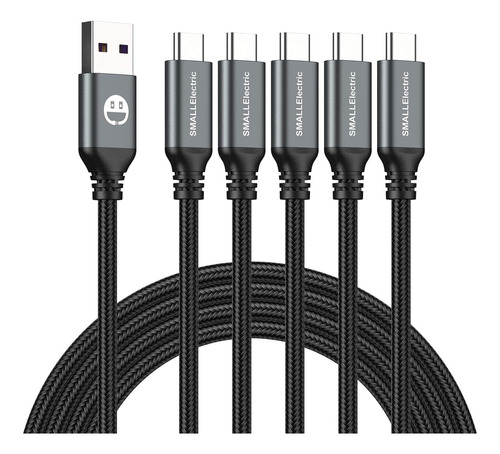 Cable Usb C De 5 Pack 10ft, Usb Extra Largo A A Usb-c 10 Pie