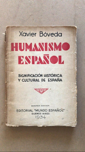 Humanismo Español Significacion Historica Y Cultural- Boveda