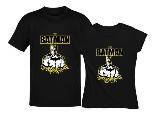 Playeras De Parejas Dúo Batman Super Heroes